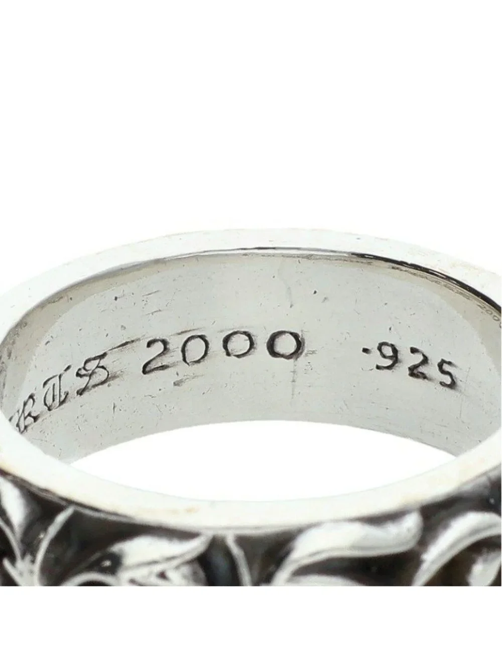 Chrome Hearts Etrnity Vine Band Eternity Silver Ring